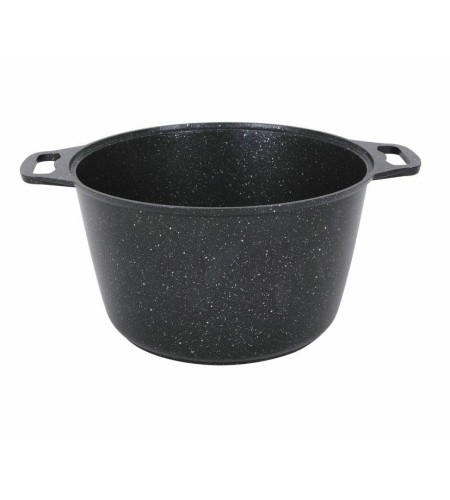 Кастрюля Kukmara Темный Мрамор 6л со стеклянной крышкой