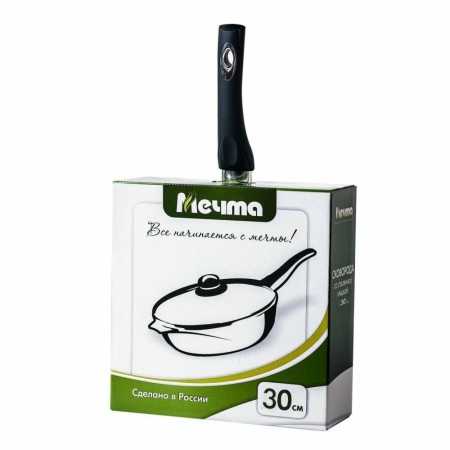 Сковорода Мечта Гранит star d30см стеклянная крышка С30803