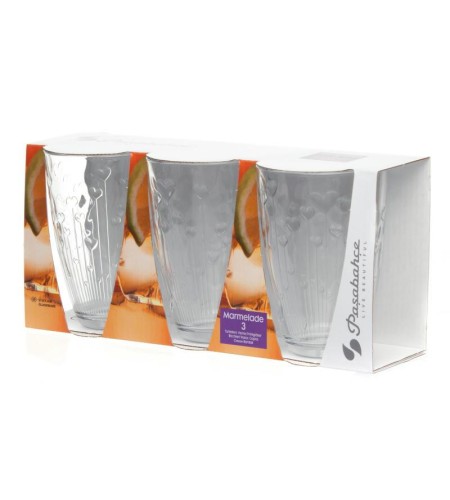 Набор стаканов Pasabahce Мармелад 360мл 3шт 520555B/