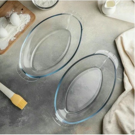 Форма для запекания овальная Pasabahce Боркам 2,85л + крышка 2,85л 59072