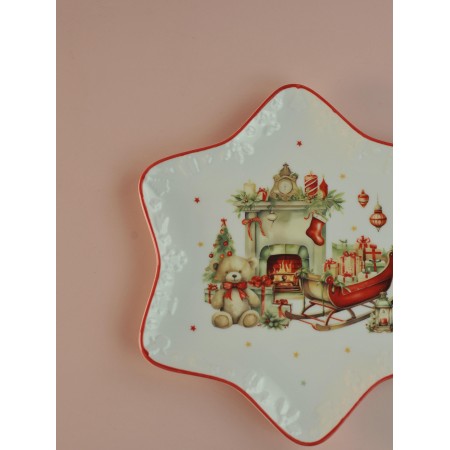 Блюдо Новогоднее настроение 21см LH9844-21-J043-H1575