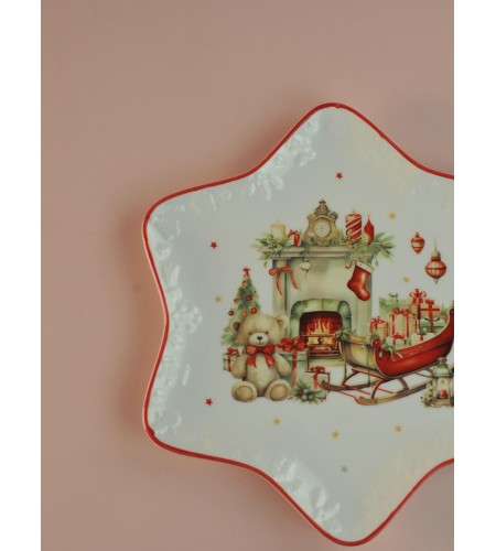 Блюдо Новогоднее настроение 21см LH9844-21-J043-H1575