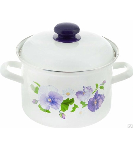 Набор кастрюль №15-4 Анютины глазки 3шт.