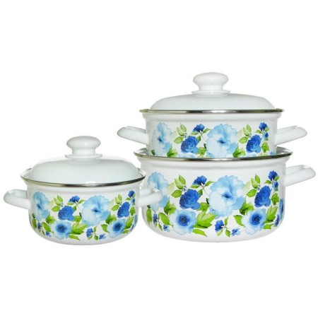 Набор кастрюль Татьяна №124-4 1,5л, 2л, 3л