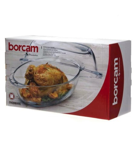 Форма для запекания овальная Pasabahce Боркам 2,85л + крышка 2,85л 59072