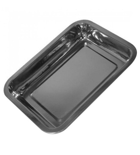 Лоток глубокий Luxstahl 500х400х48мм нержавеющая сталь