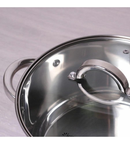 Набор кастрюль Kamille КМ-5638S 1л+ 1,8л+ 2,5+ 3,8л+ 4,5л+ 6,5л полые ручки