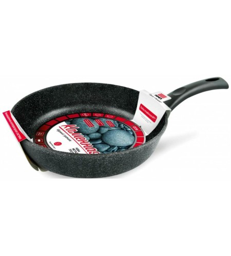 Сковорода НМП Каменная d28см черный гранит 18128