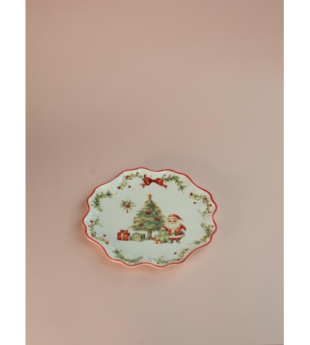 Тарелка десертная Новогоднее настроение 21см LH9848-21-J043-H1575