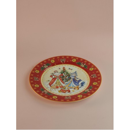 Тарелка обеденная Lefard Дед мороз и снегурочка 27см 85-1716