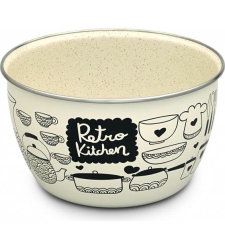Миска Metrot Ретро 1,1л пластиковая крышка 350019