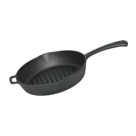 Сковорода-гриль чугунная d280мм литая ручка