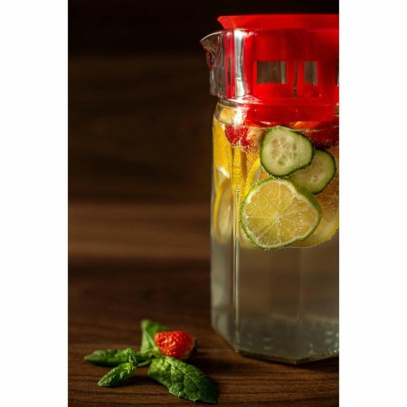 Графин Pasabahce Кошем с красной крышкой 1,2л 43414B