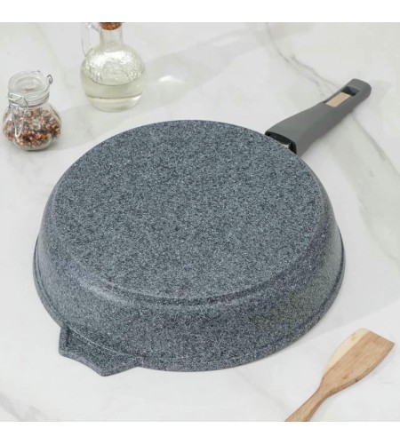 Сковорода Мечта Premium grey d28см стеклянная крышка с28901