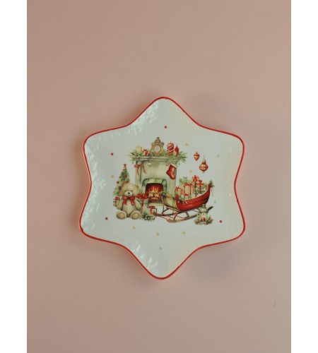 Блюдо Новогоднее настроение 21см LH9844-21-J043-H1575