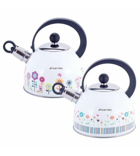 Чайник со свистком Kamille 1,8л нейлоновая ручка КМ-1079