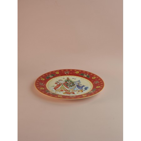 Тарелка обеденная Lefard Дед мороз и снегурочка 27см 85-1716