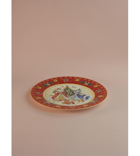 Тарелка обеденная Lefard Дед мороз и снегурочка 27см 85-1716