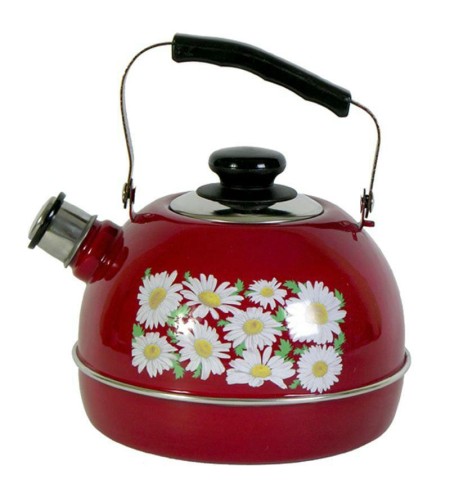Чайник эмалированный 3,5 л бордо