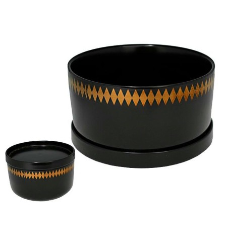 Салатник с крышкой Tekito 15см черный