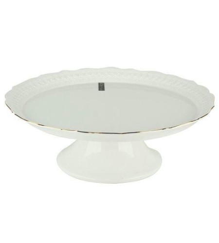 Блюдо на ножке Снежная королева 31см круглое