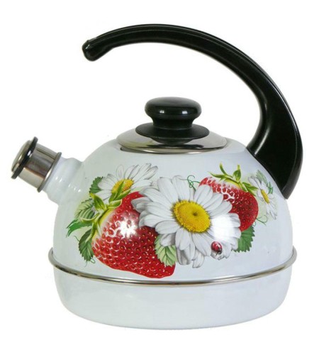 Чайник эмалированный со свистком 3,5л