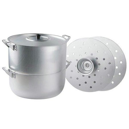 Манты-казан алюминиевый 6л, 4 диска МТ-040