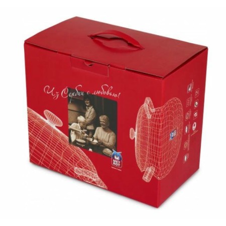 Кастрюля Metrot Чиабатта 5,7л стеклянная крышка 357943