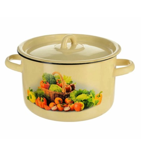 Кастрюля СтальЭмаль 1,5л с рисунком арт. 1с15с/1