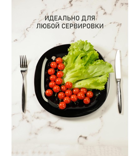 Тарелка обеденная Luminarc Carine 27см черная