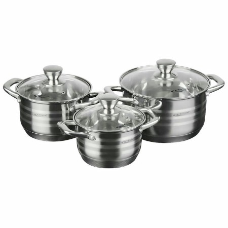 Набор кастрюль Катунь Элис 6 предметов 1,8л+2,5л+3,5л Элис КТ16-В