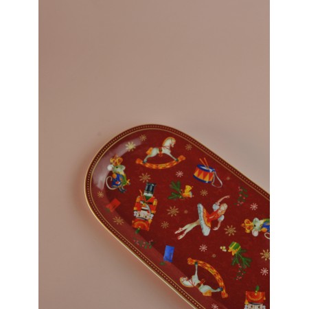 Блюдо овальное Коралл Щелкунчик и мышиный король 33*15см B1194-A07055