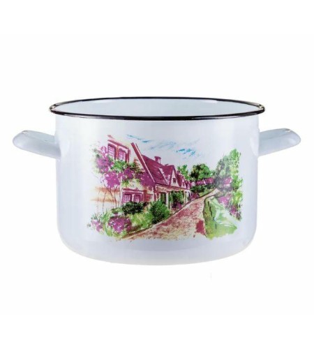 Кастрюля эмалированная Hitt Деревня 4,3л С-16141/4ДЭ