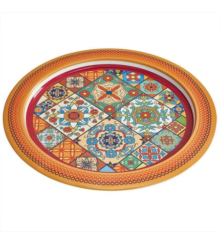 Поднос Времена года d379мм оранжевый Ц-379х-01972