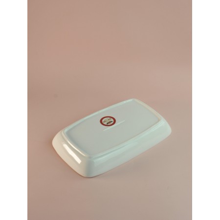 Блюдо Дед Мороз и снегурочка прямоугольное 30*19*4см 85-1725