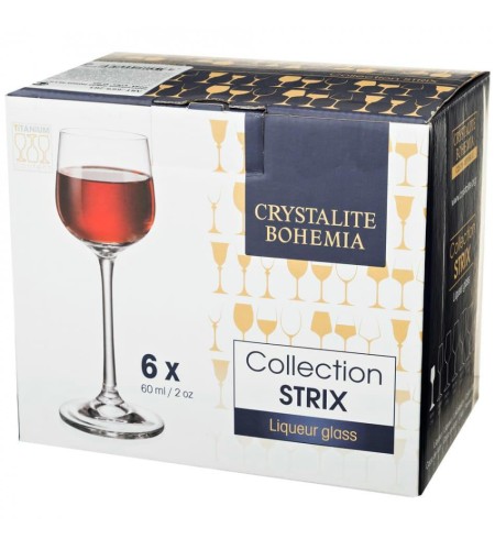 Рюмки для водки Crystalite Bohemia Strix/Dora 60мл 6шт.