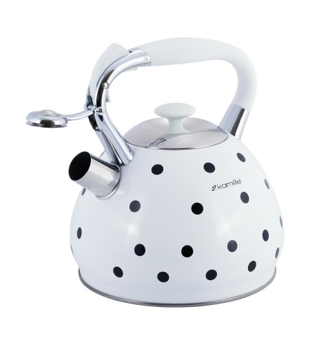 Чайник 3л Kamille ручка soft-touch белый 0695WH