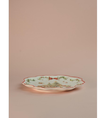 Тарелка десертная Новогоднее настроение 21см LH9848-21J043-H1575B