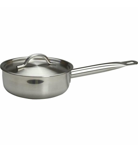 Сотейник Luxstahl 1,2л.с ручкой нержавеющая сталь тройное дно кт1739