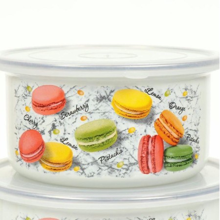 Набор салатников 1л+1,9л+2,5л Керченская эмаль Цветное печенье