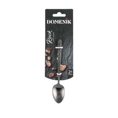 Набор чайных ложек Domenik ROCK BLACK 2штуки черные DMC032