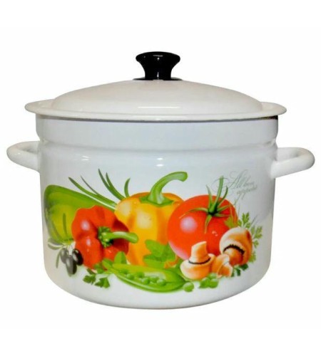 Кастрюля с бортиком 8л