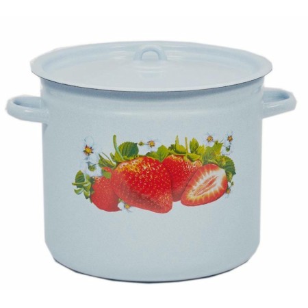 Кастрюля Лысьвенские эмали 12л с рисунком С-1624/4Рб/С-1624П2/4/4/К