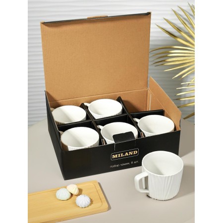 Набор чашек MILAND 248мл 6шт КС-3035
