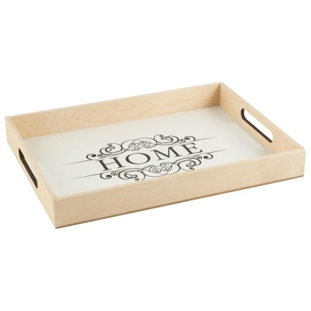 Декоративный поднос HOME 32х27см белый