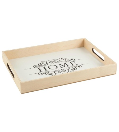 Декоративный поднос HOME 32х27см белый