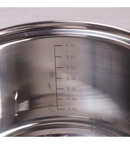 Набор кастрюль Kamille КМ-5638S 1л+ 1,8л+ 2,5+ 3,8л+ 4,5л+ 6,5л полые ручки