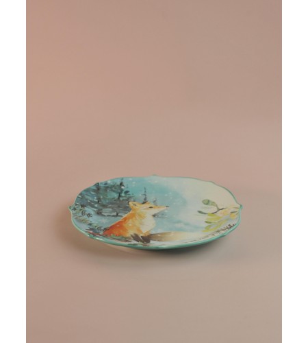 Тарелка закусочная Lefard Лесная Сказка Лиса 20,5см 409-157