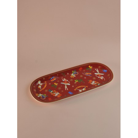 Блюдо овальное Коралл Щелкунчик и мышиный король 33*15см B1194-A07055