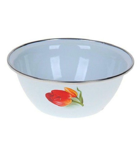 Миска эмалированная 0,6л с рисунком